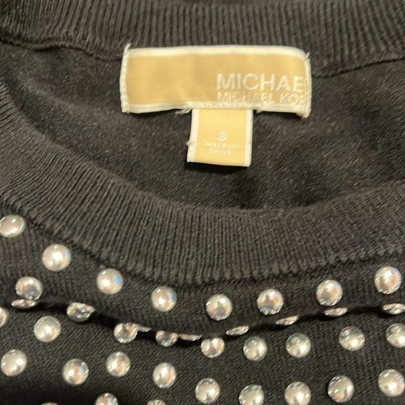 MICHAEL Michael Kors  Black Studded Sweater Dress Sz S - Picture 7 of 7